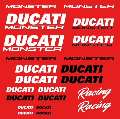 Ducati monster decal set 821 - monster,